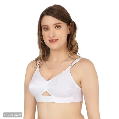 Classic Cotton Solid Bra for Women-thumb2