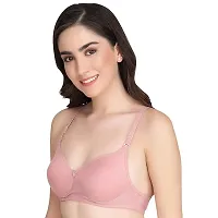 Women' s Cotton padded Bra Pack Of 3 (Multicolor)-thumb1