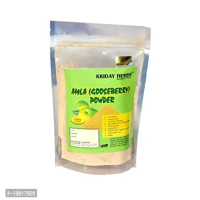 KRIDAY HERBS Pure  Natural, Herbal Powders for Hair Care, Amla Powder 100gm, Harad Powder 100gm and Baheda Powder 100 gm-thumb2
