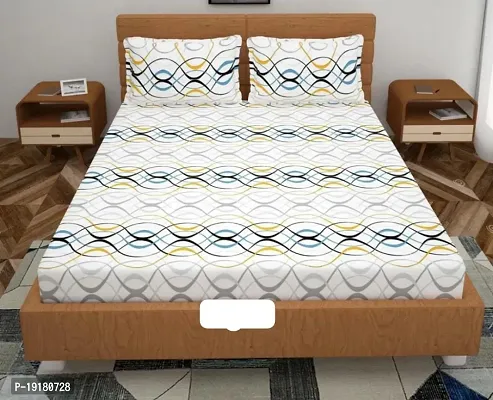 Comfortable Polycotton Printed Double Bedsheet with Pillow Covers