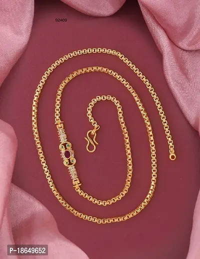 Premium Quality Chain 24-25 Inch South Chain Brass Chain For Women And Girls.
