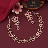 Stylish Gold Plated Silver Brass Jewellery Set For Women-thumb2