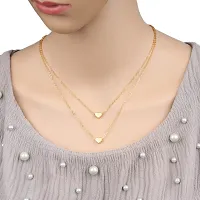 Gold Tradition Trending Gold Plated Combo Pack Of 3 Necklaces Pendant Chain With Beautiful Look For Women and Girls-thumb1