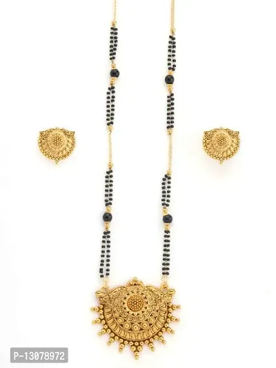 Gold Plated Alloy Antique Mangalsutra Set-thumb2