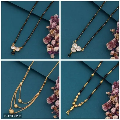 New Stylish Pack Of 4 Combo Women Mangalsutra Set