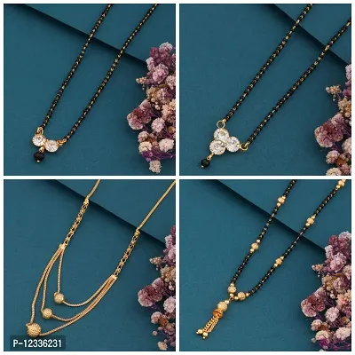 New Stylish Pack Of 4 Combo Women Mangalsutra Set