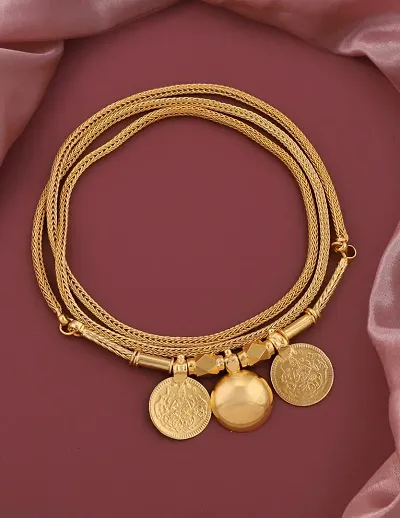 Stylish Golden Copper Beads Vati Mangalsutra For Women
