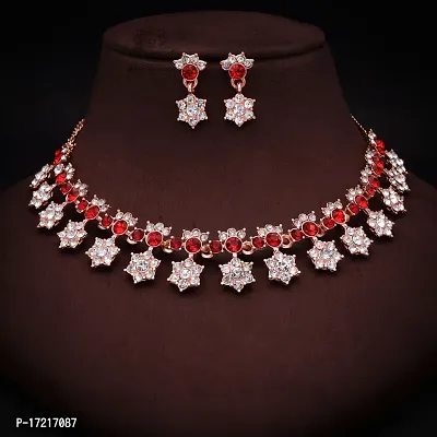 Stylish Fancy Designer Alloy American Diamond Jewellery Set For Women-thumb4