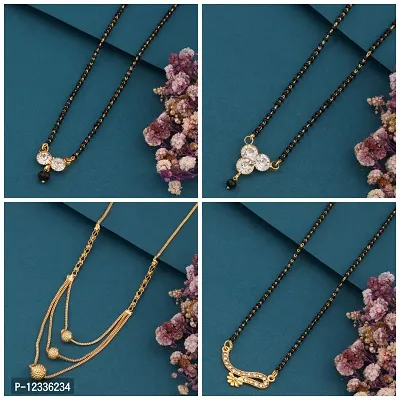 New Stylish Pack Of 4 Combo Women Mangalsutra Set