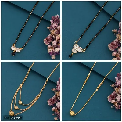 New Stylish Pack Of 4 Combo Women Mangalsutra Set