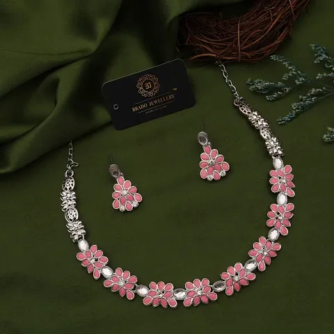 New l Necklace Jewellery Set with Earrings for Women and girls