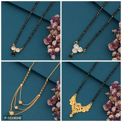 New Stylish Pack Of 4 Combo Women Mangalsutra Set