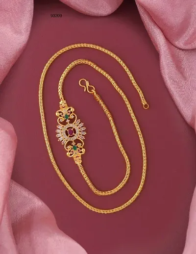 Premium Quality South Brass Golden Chain For Women