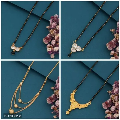 New Stylish Pack Of 4 Combo Women Mangalsutra Set