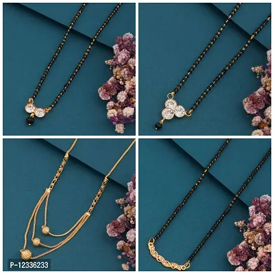 New Stylish Pack Of 4 Combo Women Mangalsutra Set