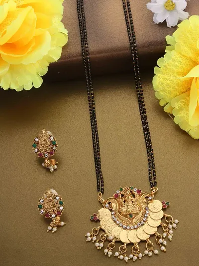 Traditional Alloy Gold Plated Mangalsutra Set