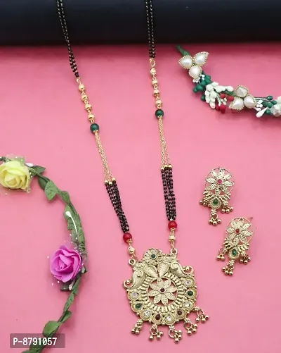 Buy Elegant Brass Mangalsutra With Earrings For Women Online In India At Discounted Prices