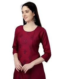 Beautiful Cotton Embroidered Kurta Bottom Set for Women-thumb3