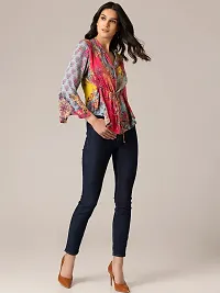 Trendy Attractive Cotton Printed Shirt Top-thumb2