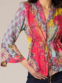 Trendy Attractive Cotton Printed Shirt Top-thumb4