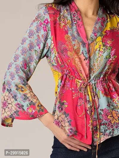 Trendy Attractive Cotton Printed Shirt Top-thumb5