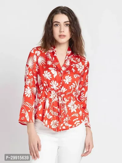 Trendy Attractive Cotton Printed Shirt Top