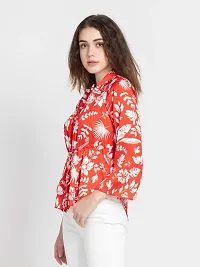 Trendy Attractive Cotton Printed Shirt Top-thumb2