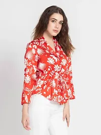 Trendy Attractive Cotton Printed Shirt Top-thumb3