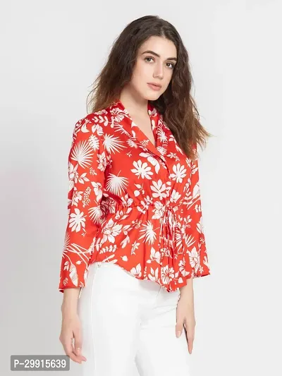 Trendy Attractive Cotton Printed Shirt Top-thumb4