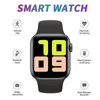 T-500 S8 Series Smart Watch Sleep Monitor, Distance Tracker, Calendaring, Sedentary Reminder, Text Messaging, Pedometer, Calorie Tracker, Heart Rate Monitor Smartwatch (Black)-thumb1