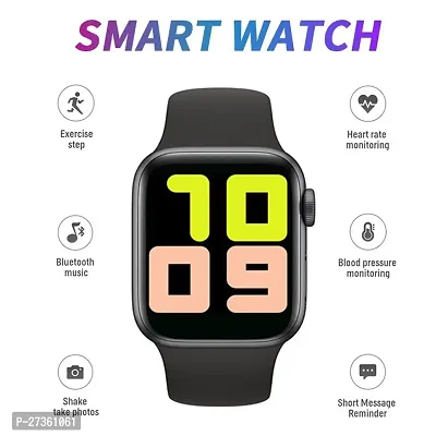 T-500 S8 Series Smart Watch Sleep Monitor, Distance Tracker, Calendaring, Sedentary Reminder, Text Messaging, Pedometer, Calorie Tracker, Heart Rate Monitor Smartwatch (Black)-thumb2