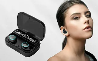 M10 Wireless Earbuds Bluetooth 5.1 TWS Earphones Full Touch Control Headphones Built-in Microphone Immersive Sound Quality Fast Stable  Auto Connection Smart LED Headset (Pack of 1) NM-19-thumb4
