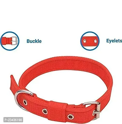 Dog Neck Collar Belt And Leash Set Red Color, Waterproof, Medium, Leash Size 1.5M-2M1Inch Wide-thumb4