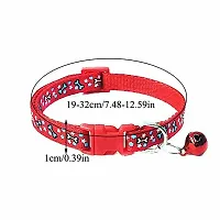 Bone Printed Collar 2Pcs, Adustable Best For Dogs Kitten And Rabbit Attached Bell 2Pc-thumb2