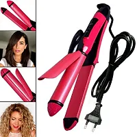2 in 1 Essential Pink Combo Beauty Set Hair Straightener and Curler for Women Hair Straightener-thumb4