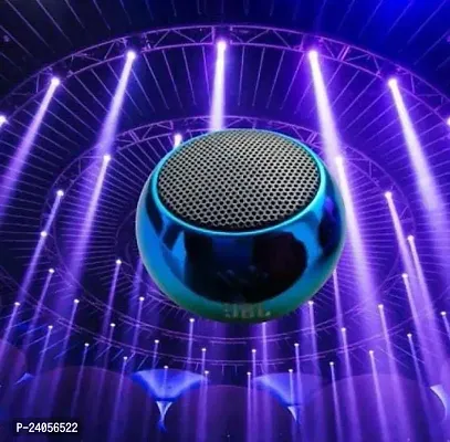 Mini Speaker  Colorful Wireless Bluetooth Speaker Mini Electroplating Round Steel Speaker (Random from 4 Colour)#-thumb0