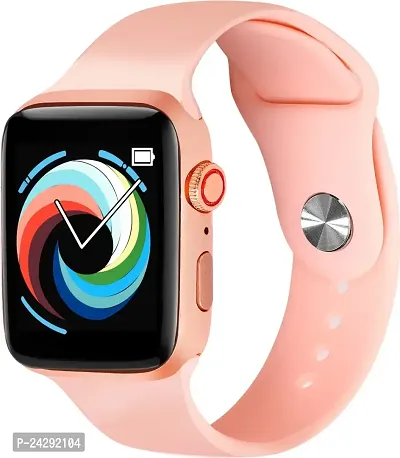 SMART WATCH 2023-24 latest version /T500 Full Touch Screen Bluetooth Smartwatch with Body Temperature, Heart Rate  Oxygen Monitor Compatible with All 3G/4G/5G Android  iOS-PINK-thumb0
