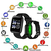 ID 116 New SMART WATCH 2023 latest version  Full Touch Screen Bluetooth Smartwatch with Body Temperature, Heart Rate  Oxygen Monitor Compatible with All 3G/4G/5G Android  iOS//-thumb3