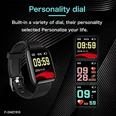 ID 116 New SMART WATCH 2023 latest version  Full Touch Screen Bluetooth Smartwatch with Body Temperature, Heart Rate  Oxygen Monitor Compatible with All 3G/4G/5G Android  iOS//-thumb5