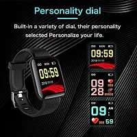 ID 116 New SMART WATCH 2023 latest version  Full Touch Screen Bluetooth Smartwatch with Body Temperature, Heart Rate  Oxygen Monitor Compatible with All 3G/4G/5G Android-thumb3