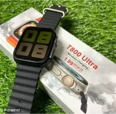 T-800 Smartwatch  (Black Strap, FREE)