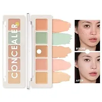 HDA ZONE Concealer Palette 5-Colour Multi-Purpose Concealer for Non-Perfect, Highly Adhesive, Moisturising Corrector for Dark Circles, Blemishes and Freckles-thumb1