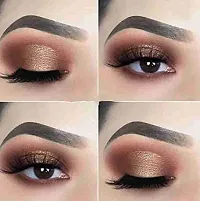 HUDA ZONE 3 IN1 Waterproof (Black,Brown,Light Brown) Color Eyebrow Powder Cake For Women  Girls.-thumb2