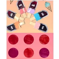 HUDA ZONE Professional Multicolor Waterproof Ice Cream Lip Gloss Lipstick Pack-of-6-thumb3