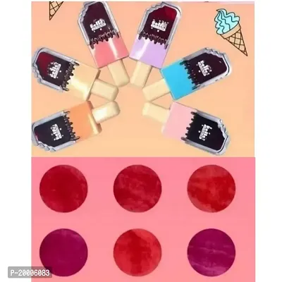 HUDA ZONE Professional Multicolor Waterproof Ice Cream Lip Gloss Lipstick Pack-of-6-thumb4