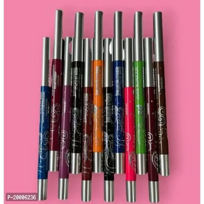 HUDA ZONE Waterproof Professional Lipliner For Girls,Multicolor Matte Finish Pack of 12