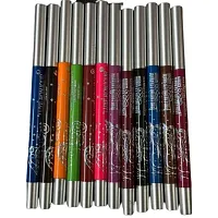 HUDA ZONE Waterproof Professional Lipliner For Girls,Multicolor Matte Finish Pack of 12-thumb2