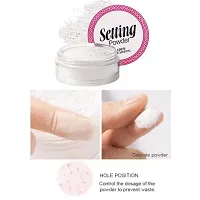 HUDA ZONE Professional Makeup Setting White Loose Powder Matte White Loose Powder Compact (White)-thumb1