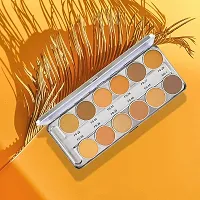 HUDA ZONE HD Professional Multi-Purpose Matte Concealer Color Corrector Palette | Full Coverage,12 Shade-thumb1