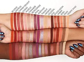 HUDA ZONE Desert Dusk Eyeshadow Palette (18 shades Multicolour) With Kajal In Black-thumb1